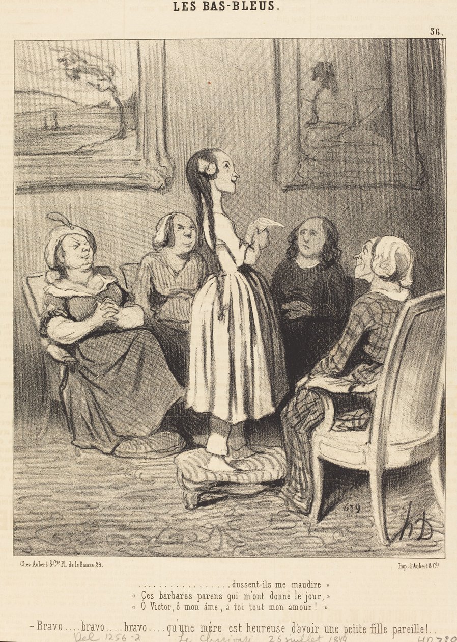 ...dussent-ils me maudire. Ces barbares parents... - Honoré Daumier