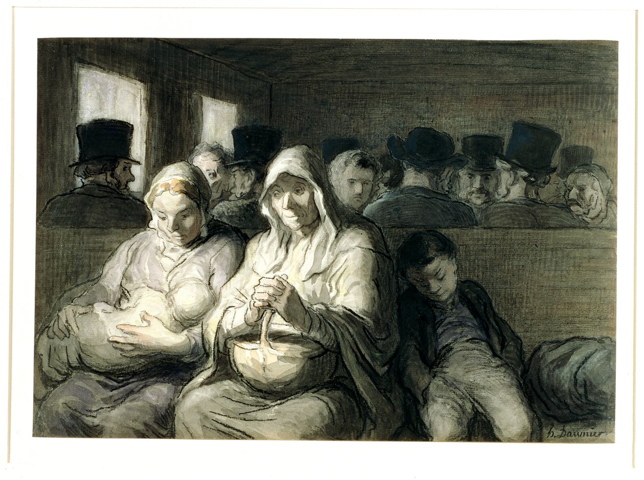 Le wagon de troisième classe, 1864 - Honoré Daumier