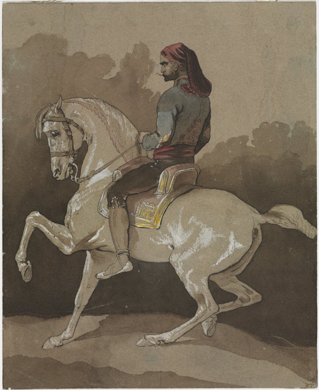 Arabe à cheval - Emile Jean Horace Vernet