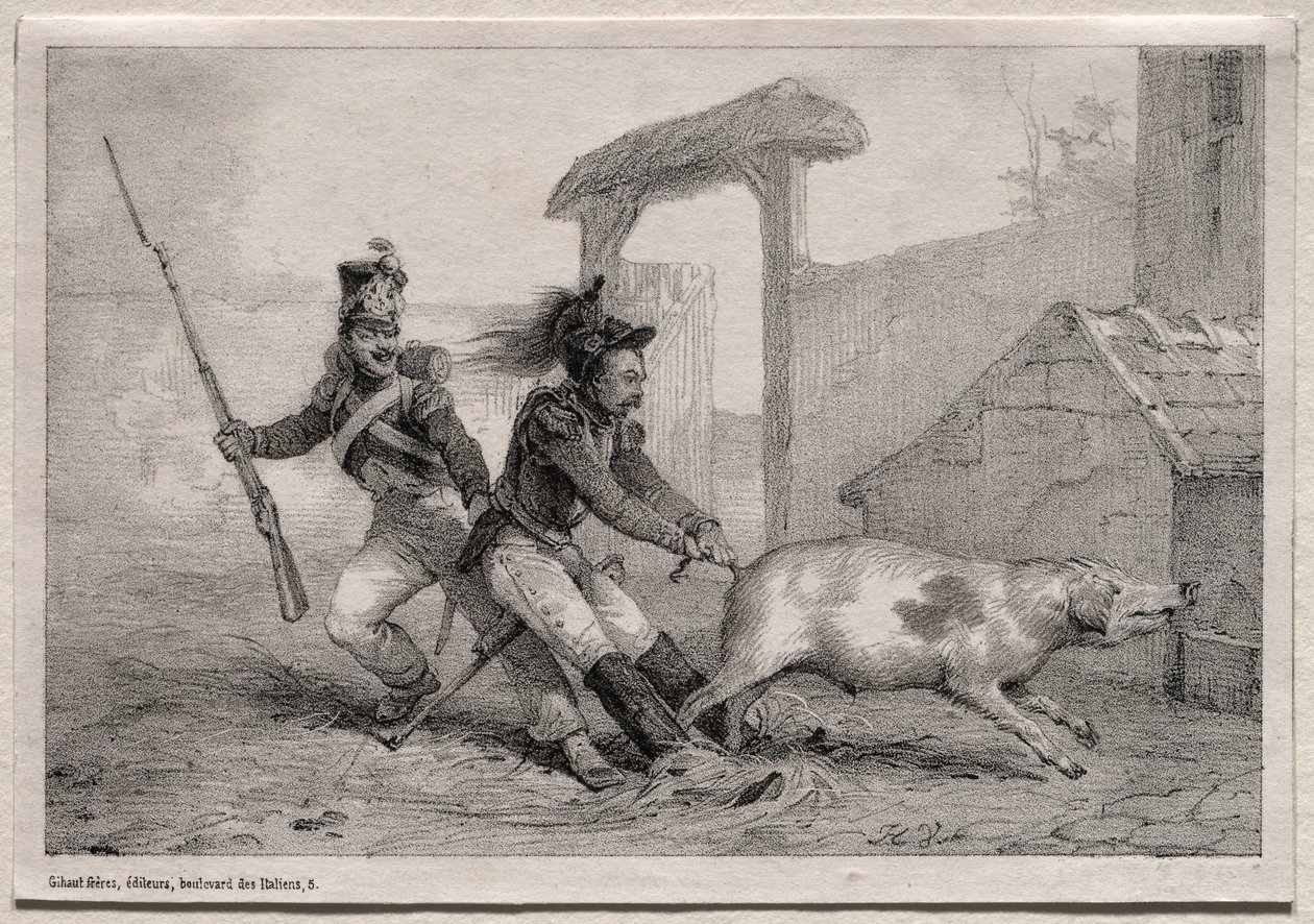 Maraudeurs, tenez bon - Emile Jean Horace Vernet