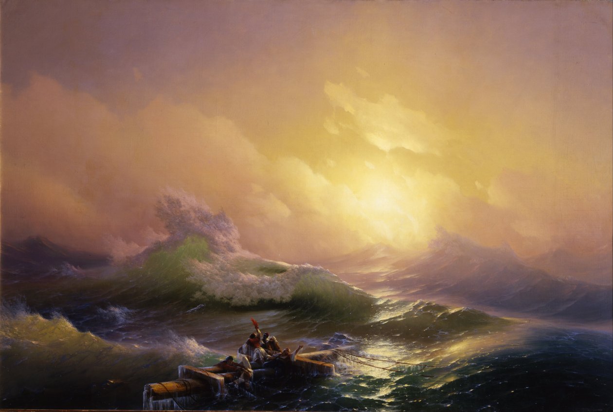 La neuvième vague - Hovhannes Aivazovsky