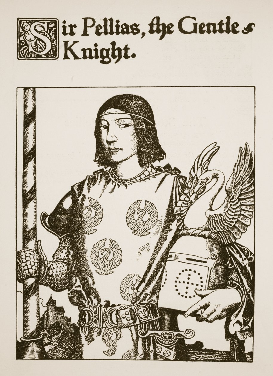 Sir Pellias, le chevalier gentil, illustration de 