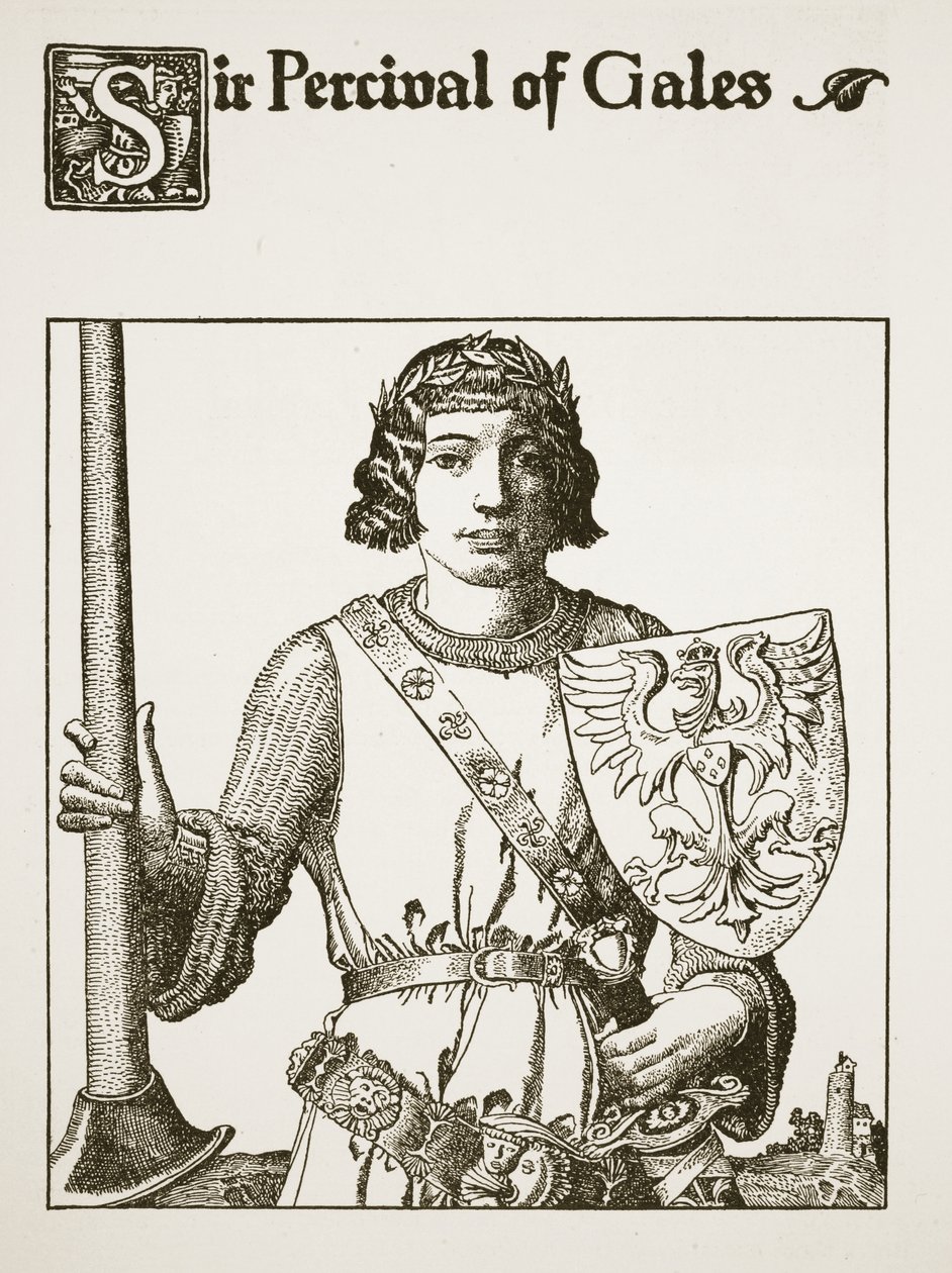 Sir Percival de Gales, illustration de 