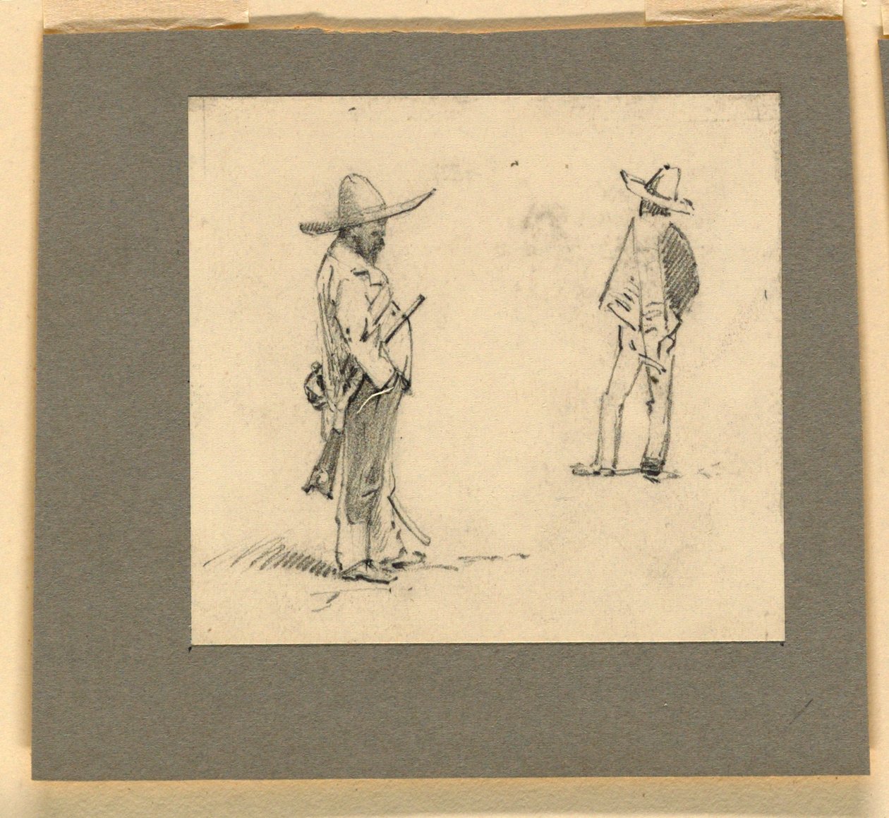 Deux Mexicains debout - Howard Russell Butler