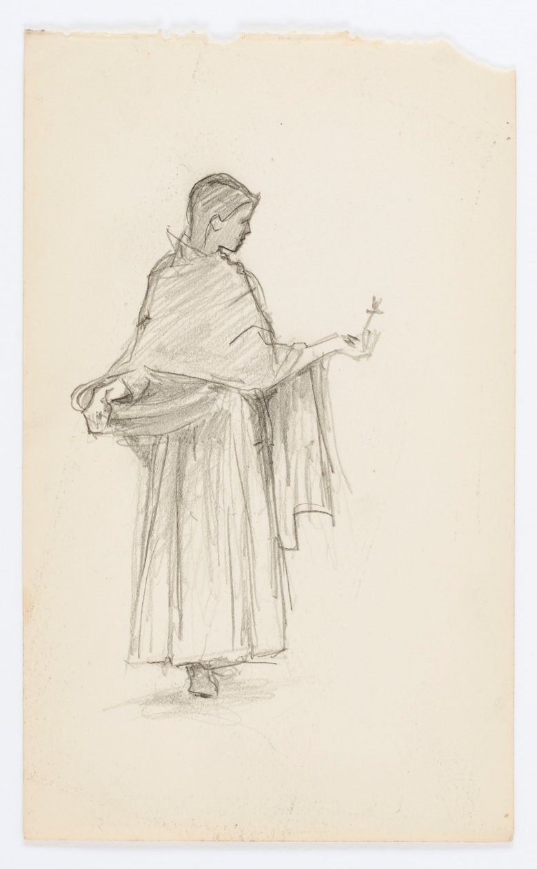 Sans titre (Fille à la fleur) - Howard Russell Butler