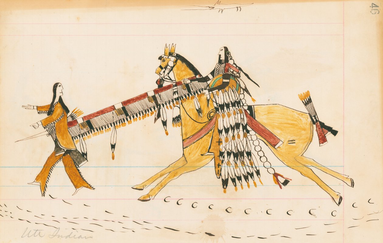 Indien Ute, 1874-75 - Howling Wolf