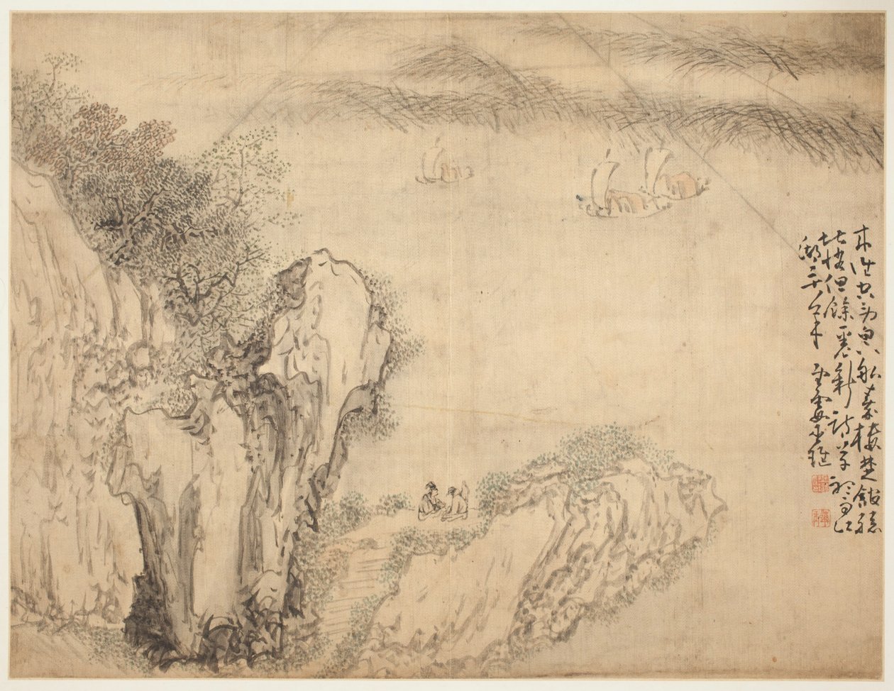 Paysages et figures : Paysage - Huang Shen