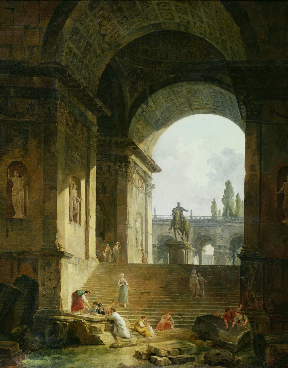 Vue pittoresque du Capitole - Hubert Robert