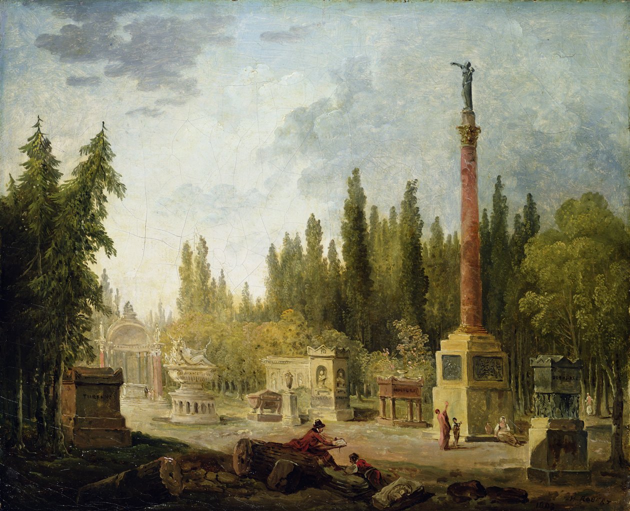 Le jardin du Musée des Monuments Français, 1795-1808 - Hubert Robert