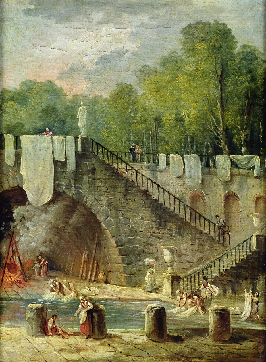 Les lavandières - Hubert Robert