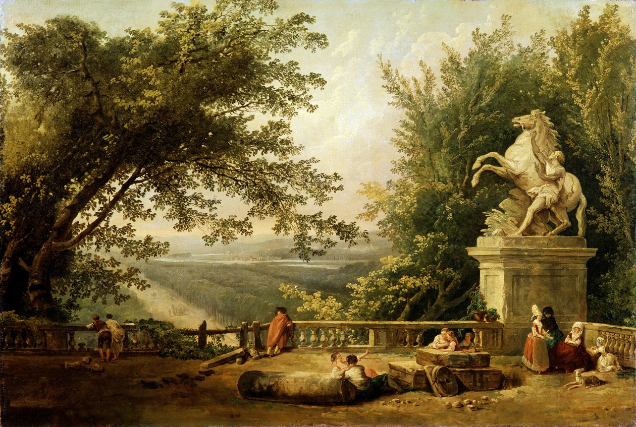 Terrasse en ruine dans un parc - Hubert Robert