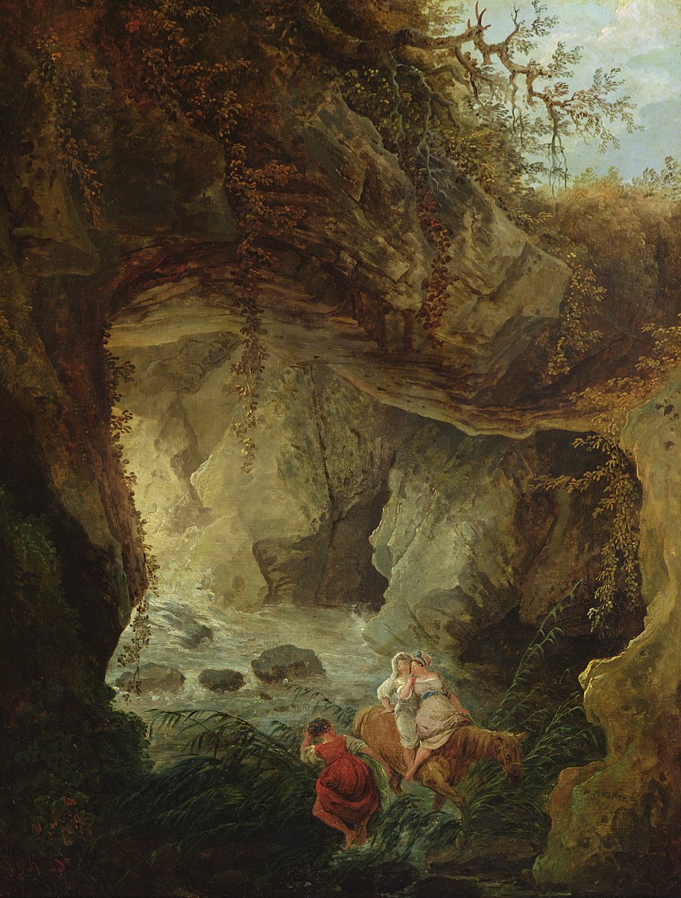La Grotte, 1772 - Hubert Robert