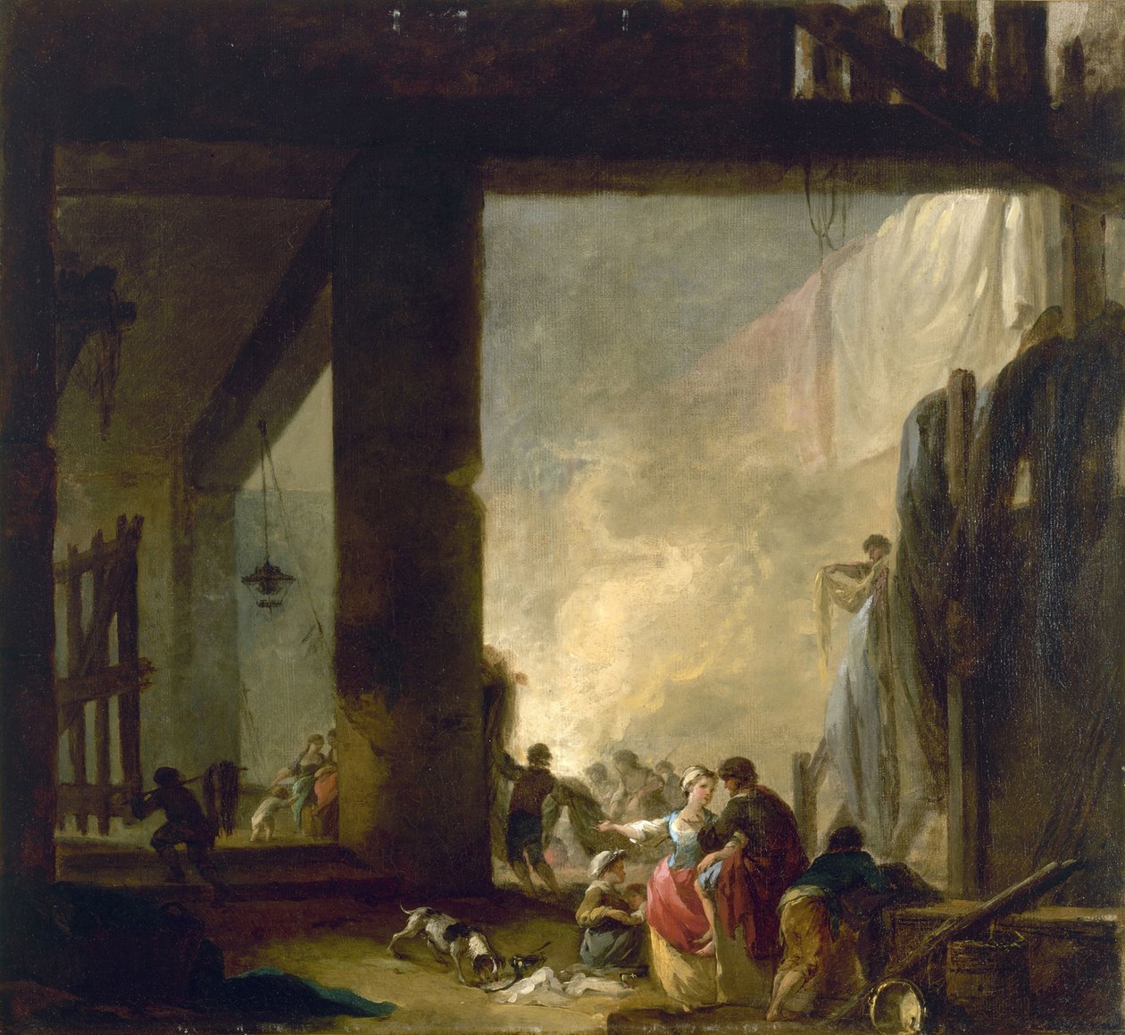 La Blanchisserie - Hubert Robert