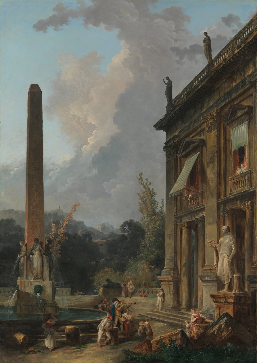 Ménestrels errants - Hubert Robert