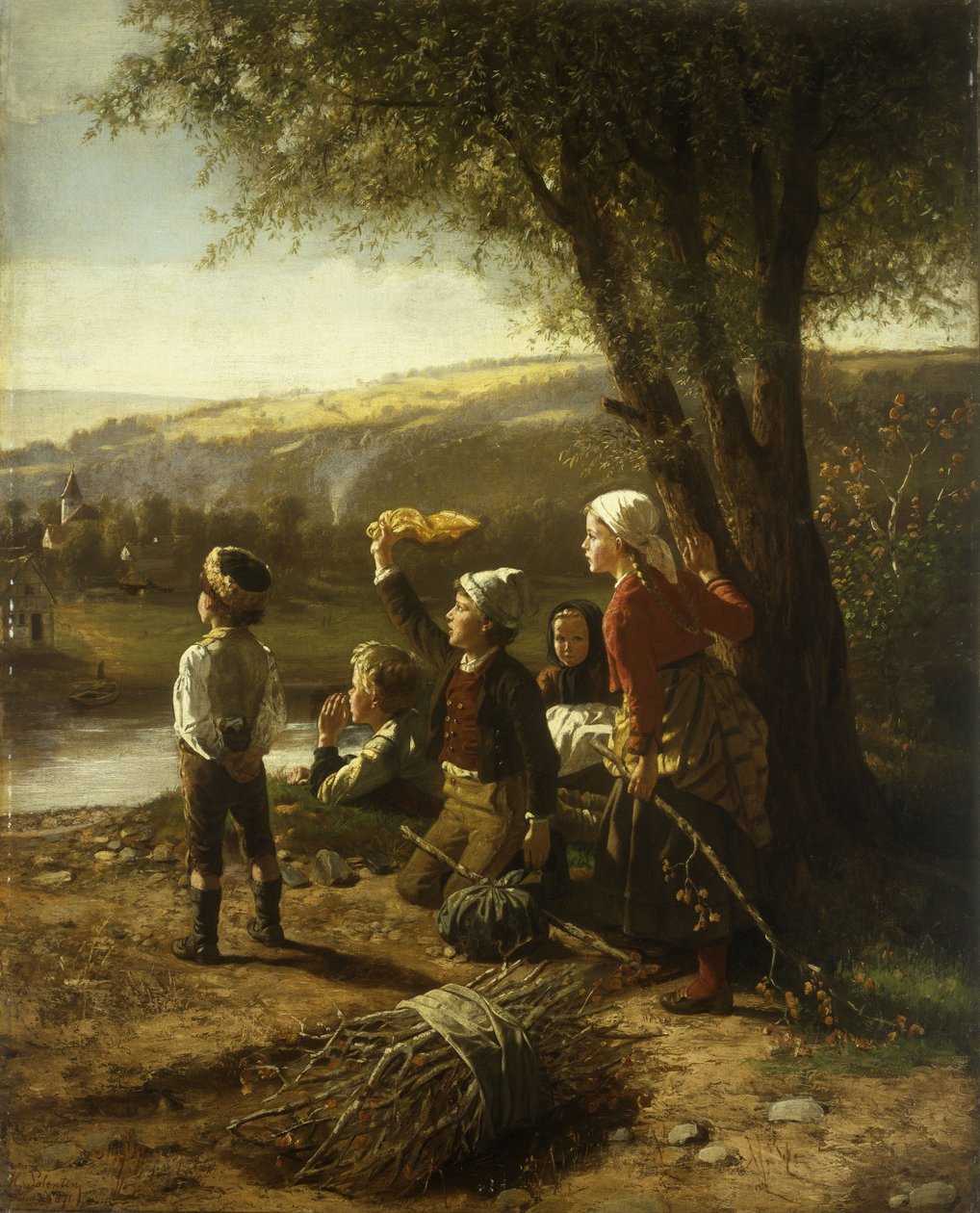 Appel pour le ferry, 1871 - Hubert Salentin