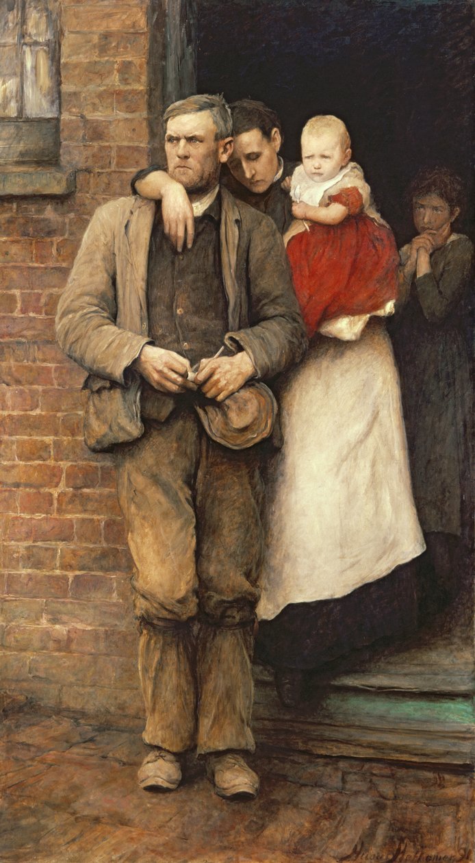 En Grève, vers 1891 - Hubert von Herkomer