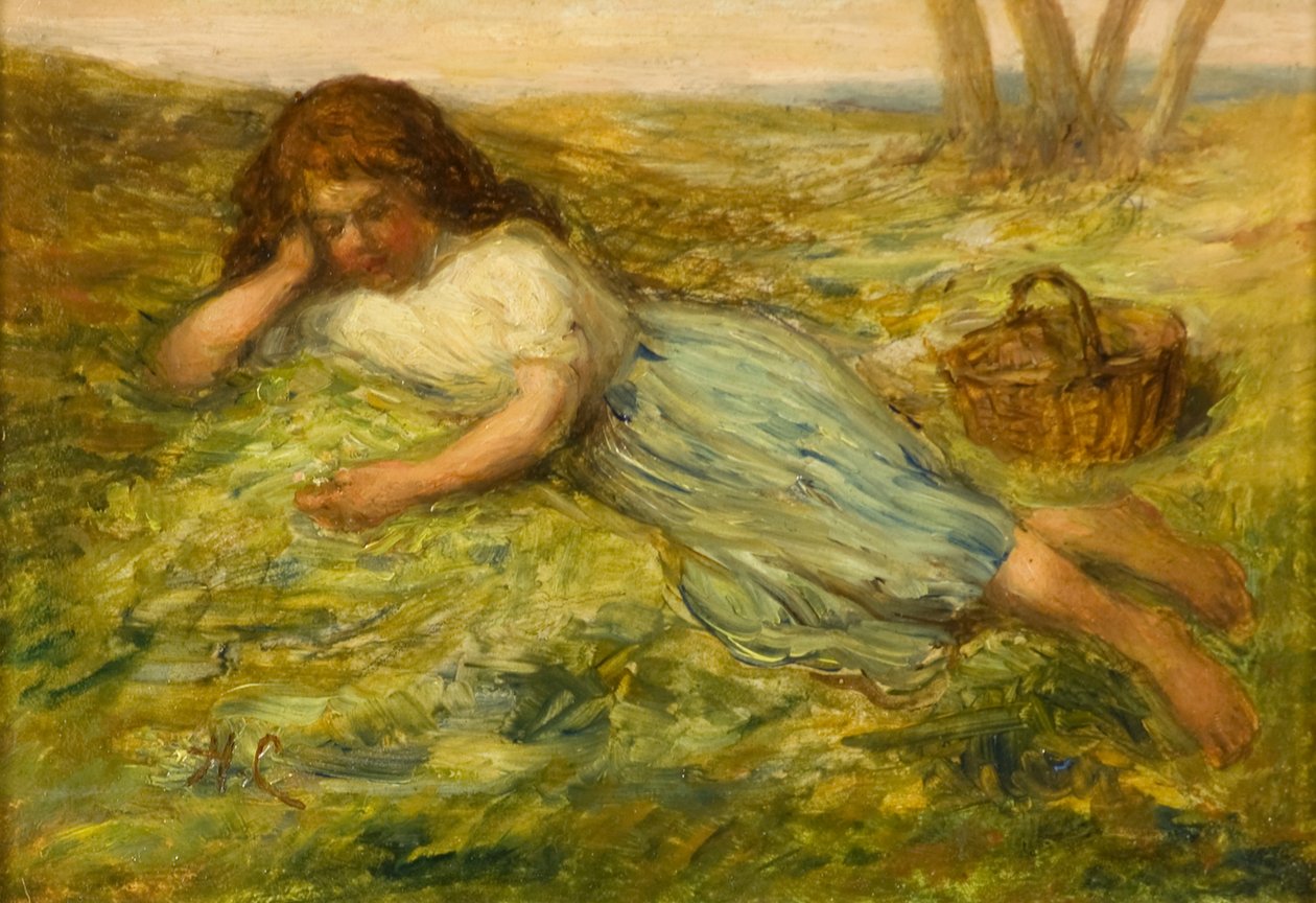 Fille et Panier, XIXe siècle - Hugh Cameron