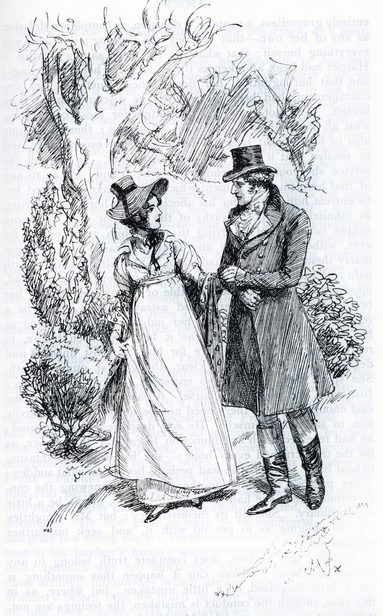 "Emma et Mr Knightley" (illustration) - Hugh Thomson