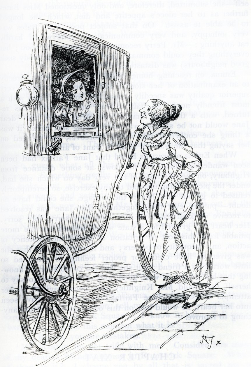 "Miss Bates et Emma" - Hugh Thomson