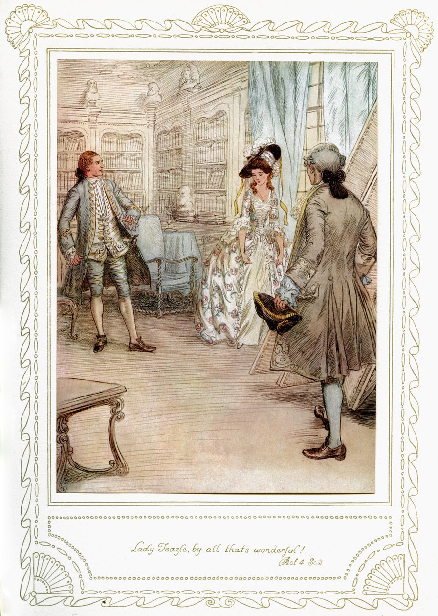 La pièce de Richard Brinsley Sheridan - Hugh Thomson