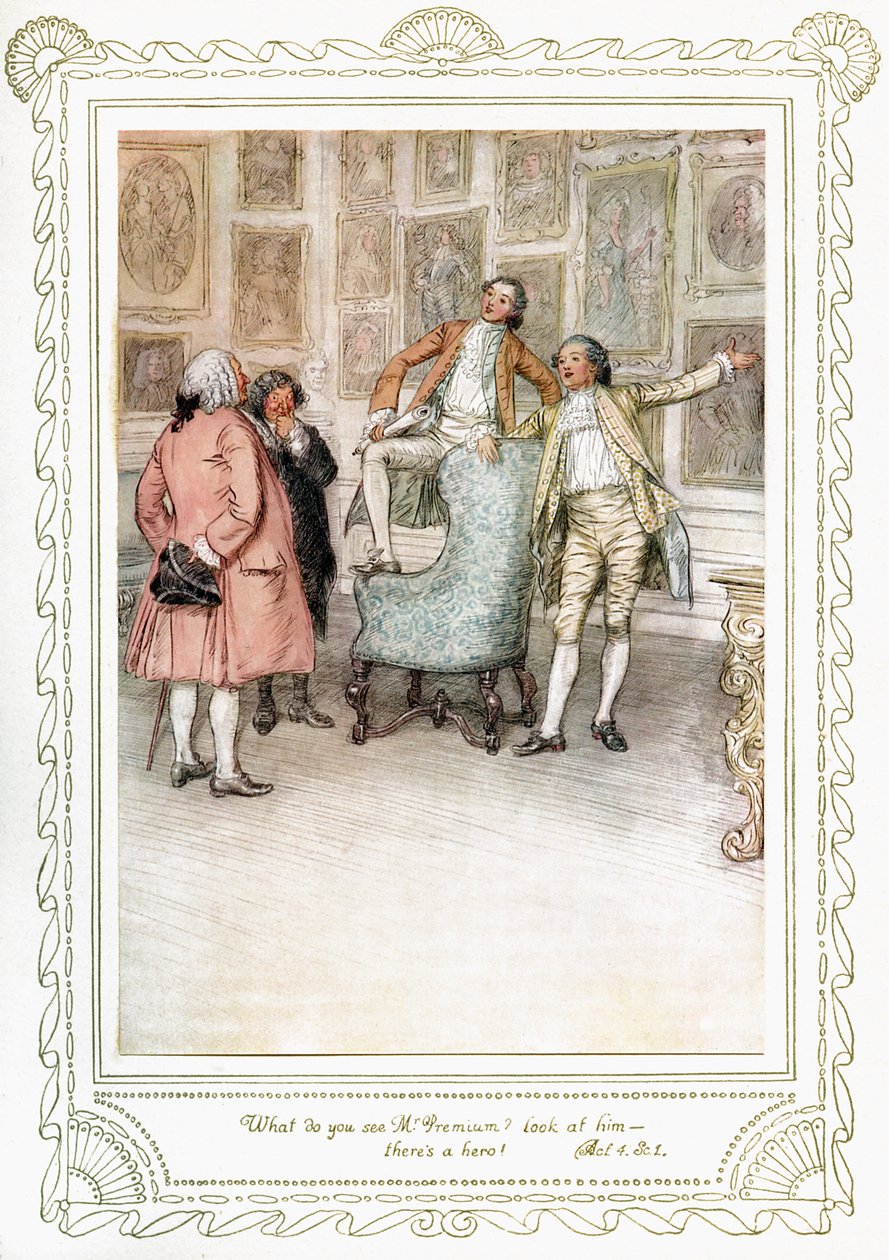 La pièce de Richard Brinsley Sheridan - Hugh Thomson