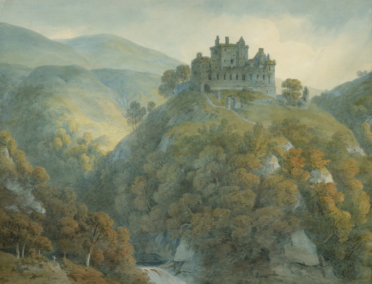 Château Campbell, Clackmannanshire, 1813 - Hugh William Williams