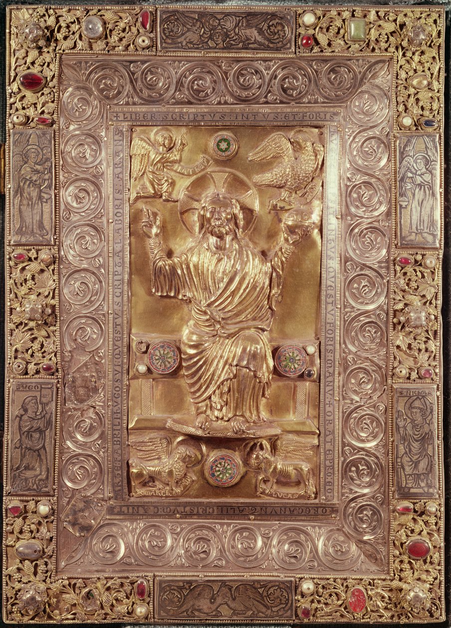 Christ en majesté entre les symboles des évangélistes, vers 1228 - Hugo d Oignies