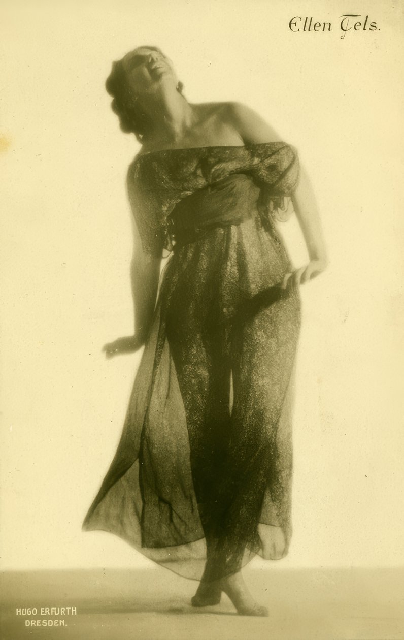 Ellen Tels / Carte postale photo - Hugo Erfurth