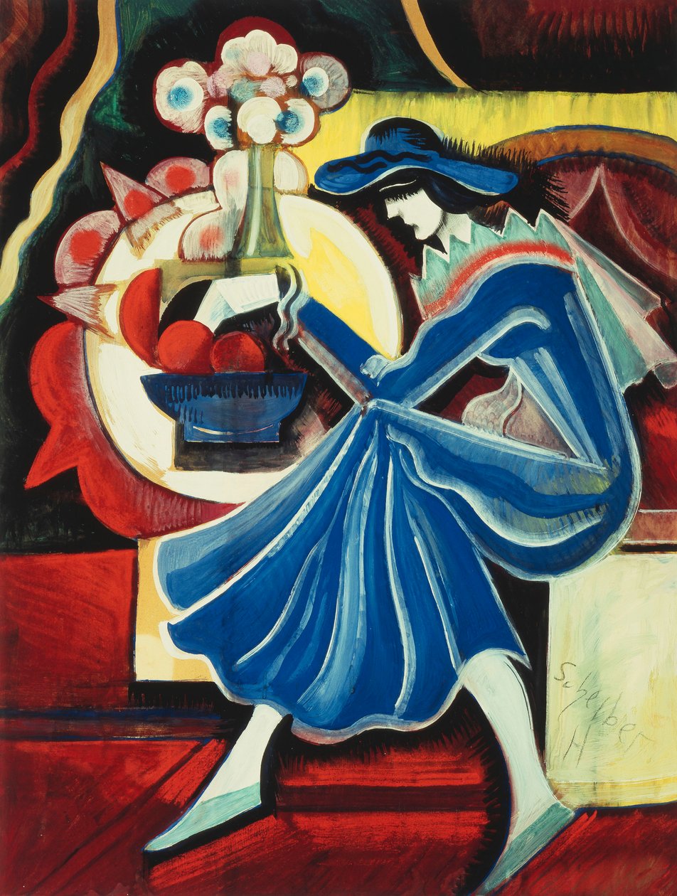 Femme lisant - Hugo Scheiber