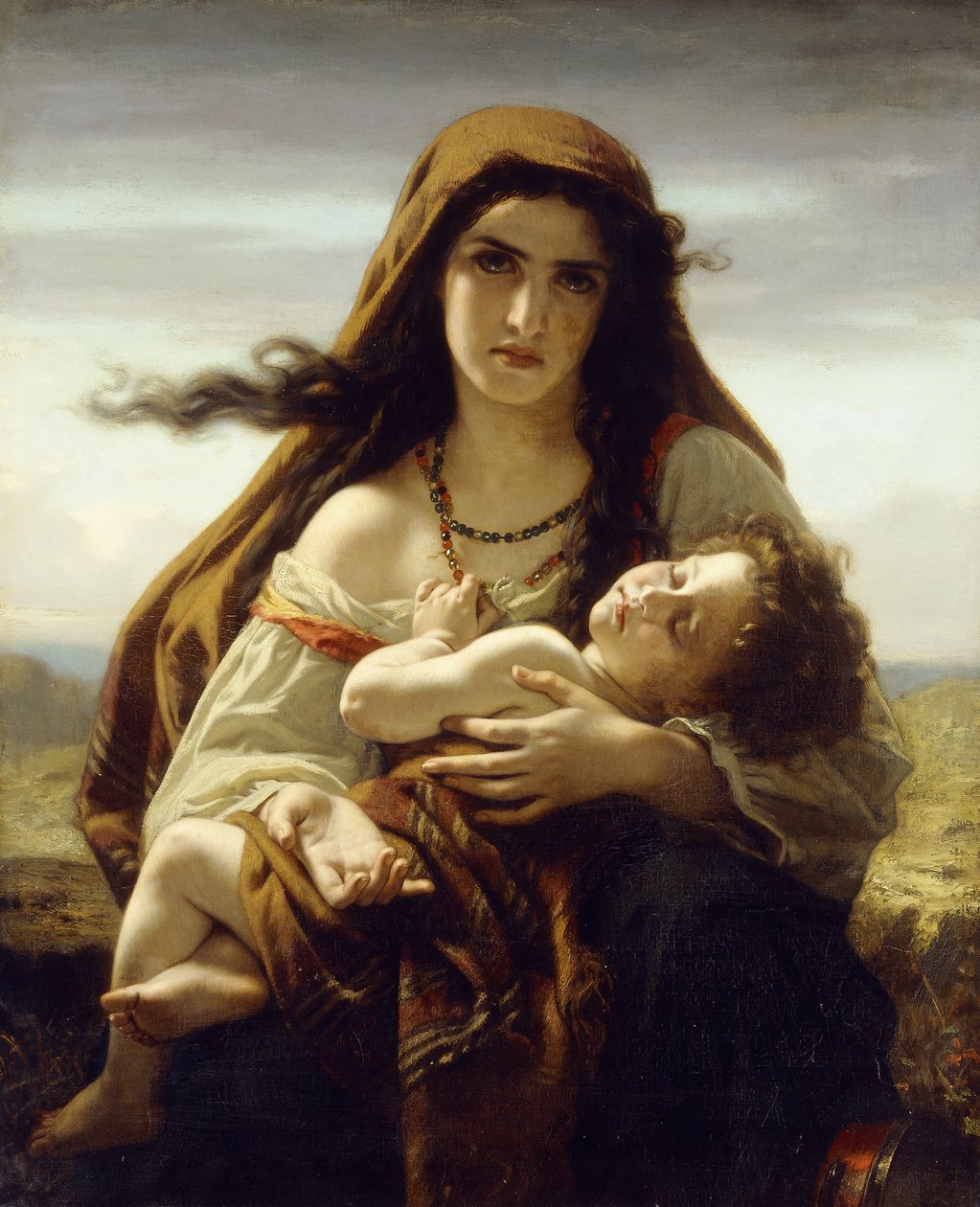 Mère et enfant - Hugues Merle