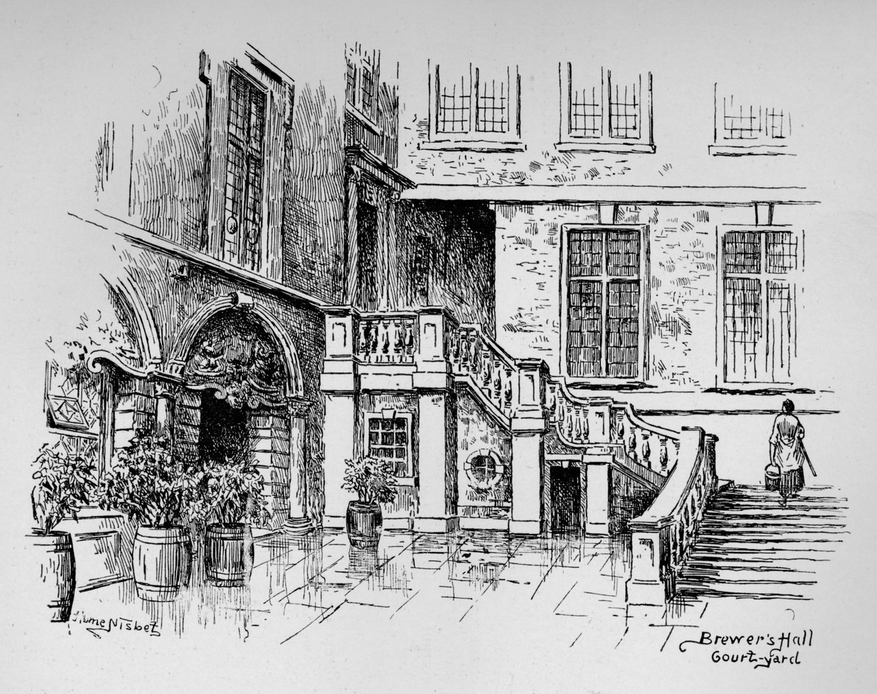 Cour de Brewers Hall - Hume Nisbet