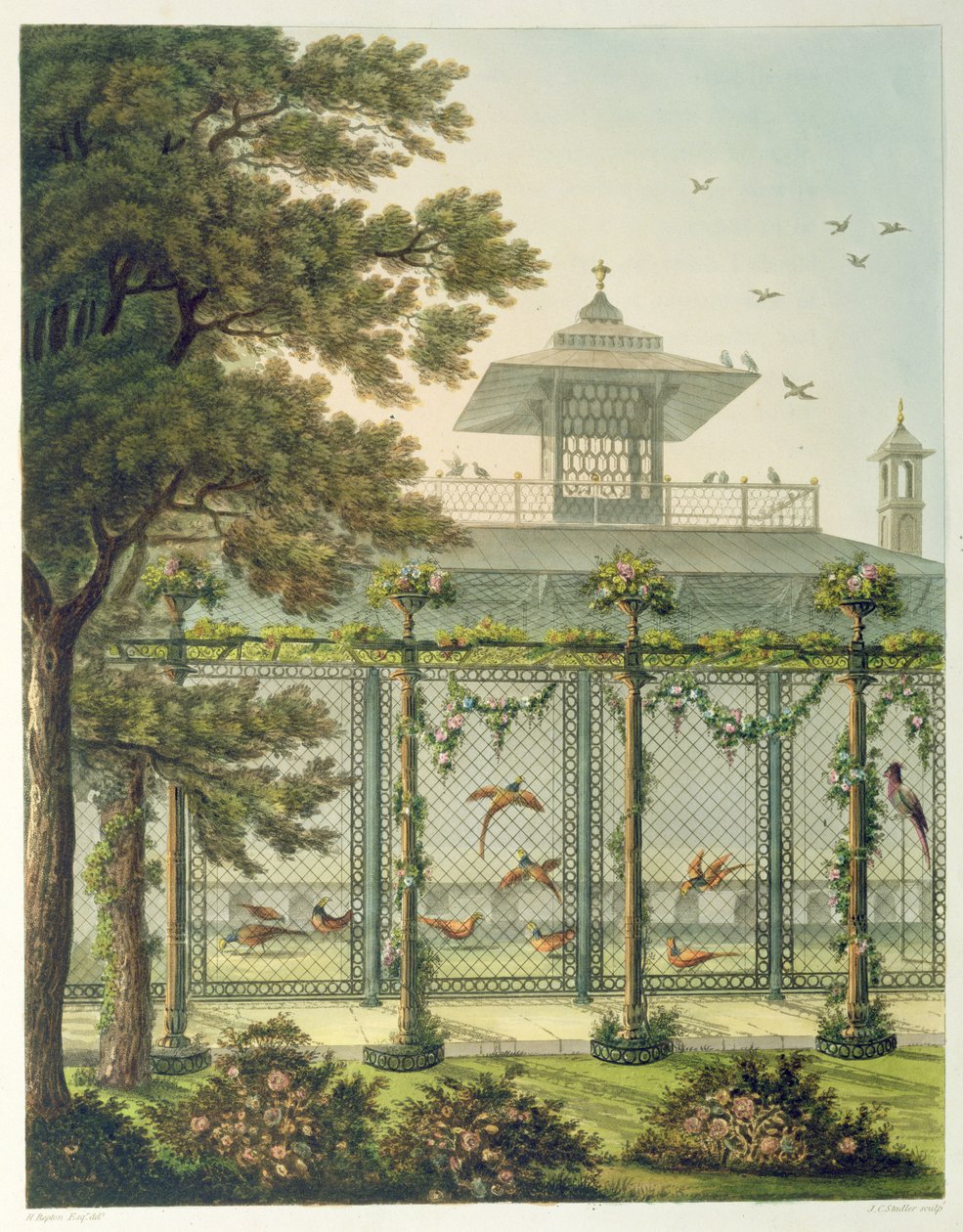 La faisanderie, gravée par Joseph Constantine Stadler d