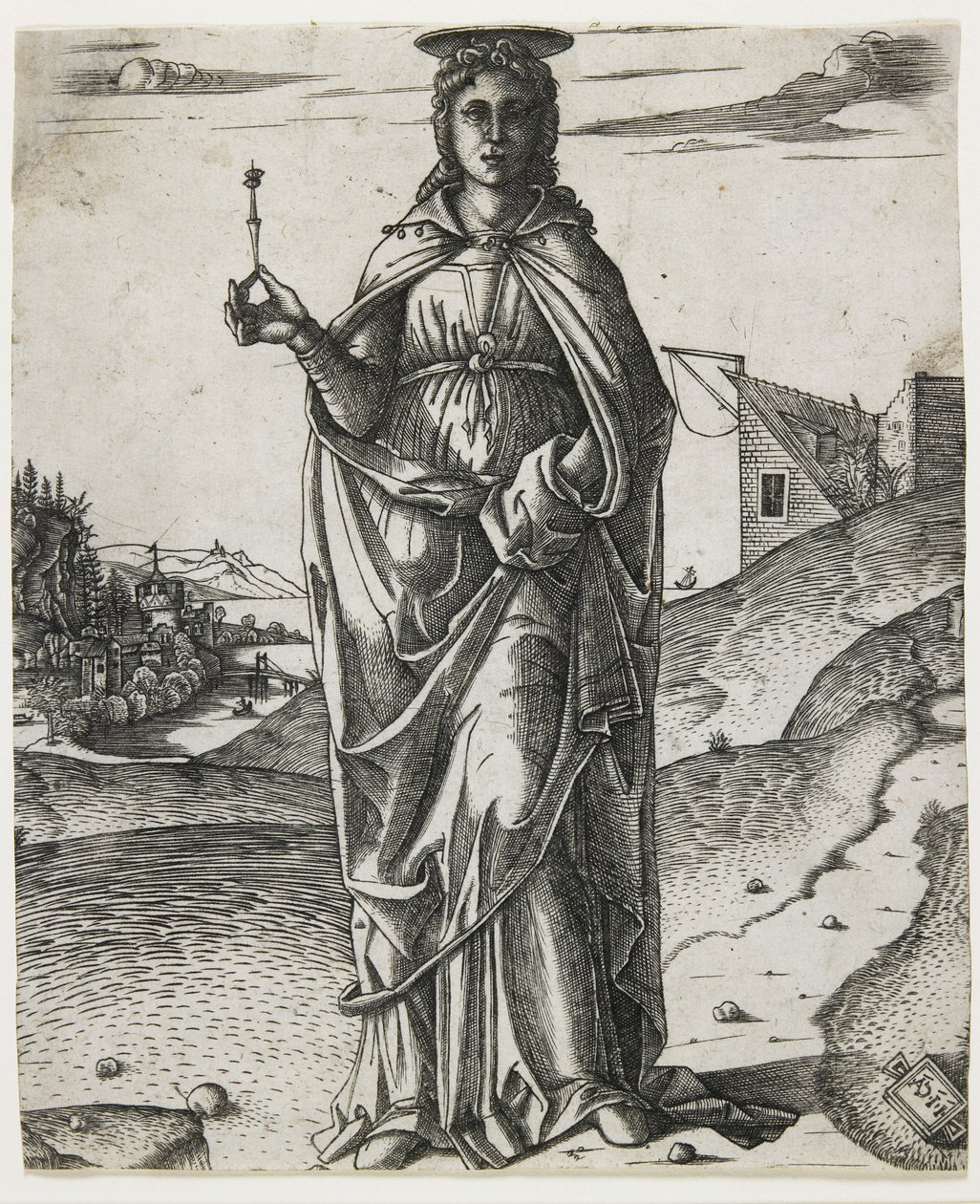 Sainte Lucie, c.1510 (gravure) - I.I.C.A. Master