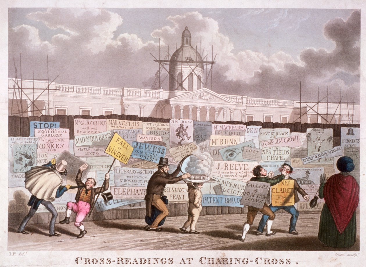 Lectures croisées à Charing-Cross, Londres, 1835 - IP