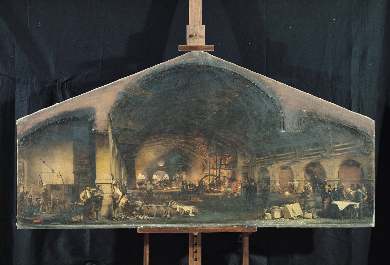 Intérieur de la forge à Fourchambault - Ignace Francois Bonhomme