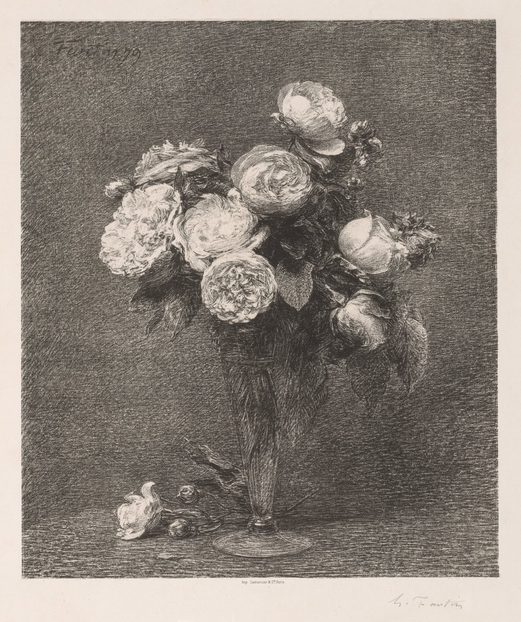 Bouquet de roses, 1879 - Ignace Henri Jean Fantin Latour