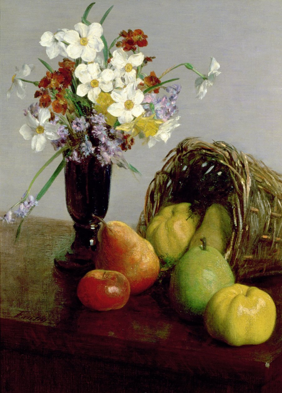 Fruits et fleurs, 1866 - Ignace Henri Jean Fantin Latour