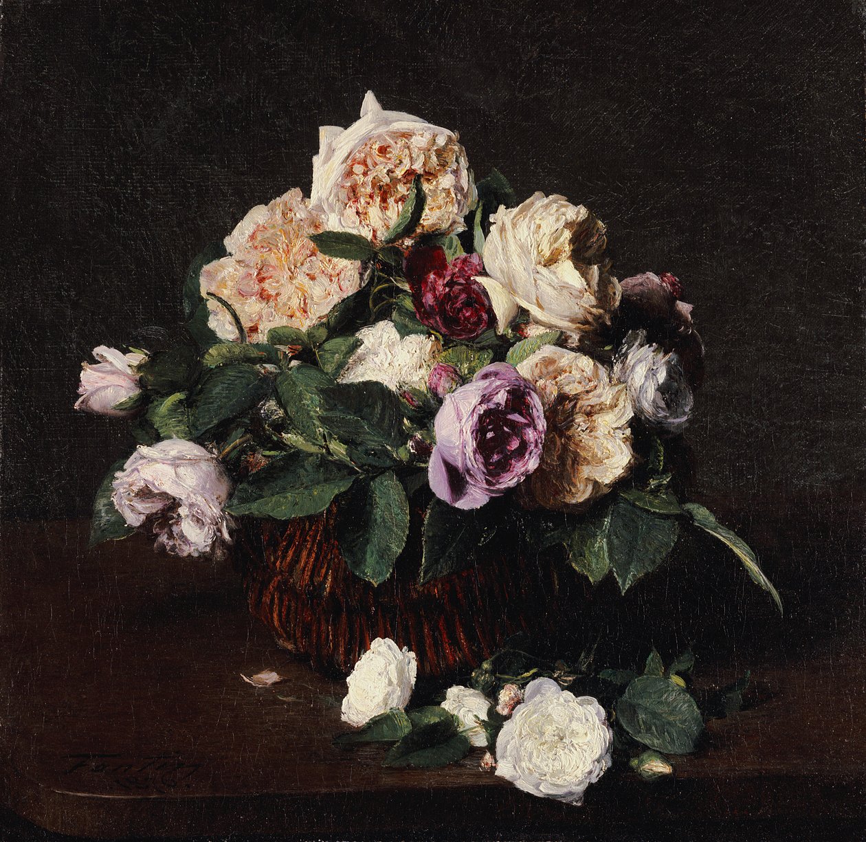 Vase de fleurs, 1876 - Ignace Henri Jean Fantin Latour