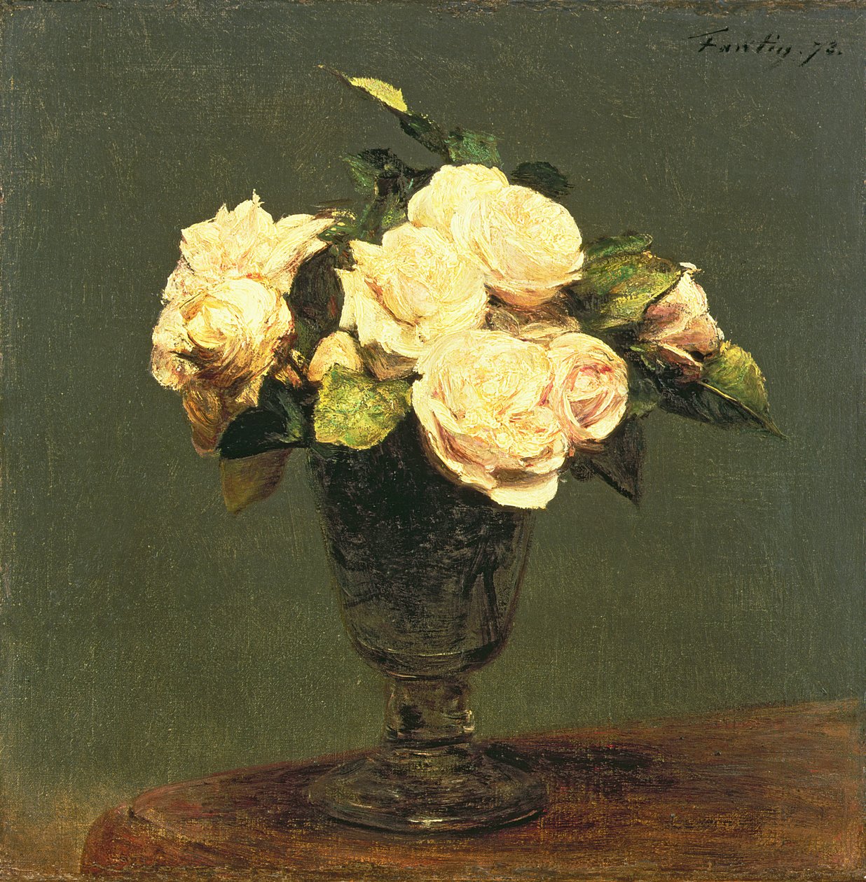 Roses blanches, 1873 - Ignace Henri Jean Fantin Latour