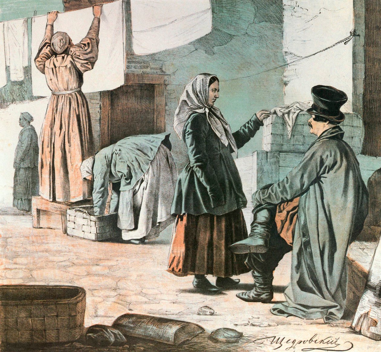 Blanchisseuses, 1846 - Ignati Shchedrovsky