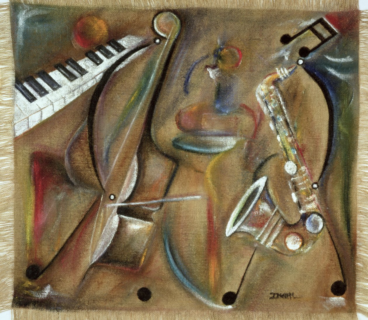 Sax en toile de jute - Ikahl Beckford