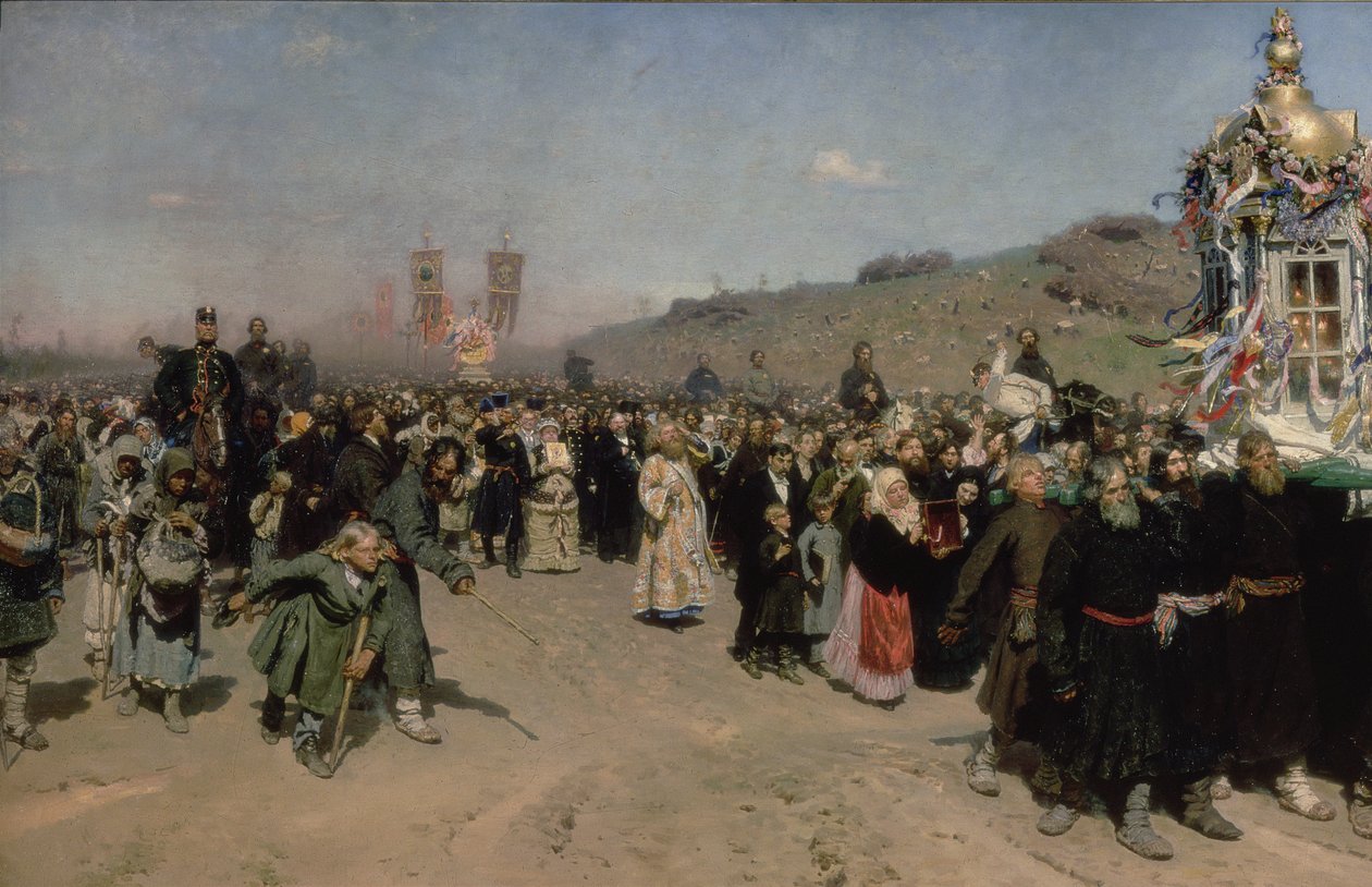 Une procession religieuse dans la province de Koursk, 1880-83 - Ilya Efimovich Repin