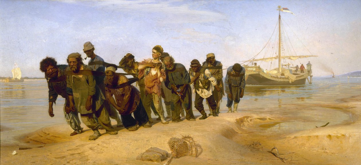 Les Bateliers de la Volga - Ilya Efimovich Repin