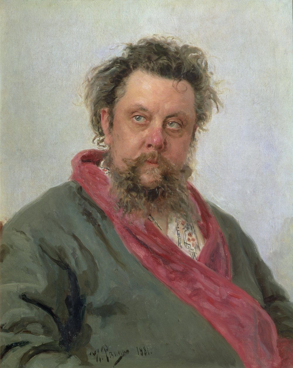 Portrait de Modeste Petrovitch Moussorgski (1839-81) 1881 - Ilya Efimovich Repin
