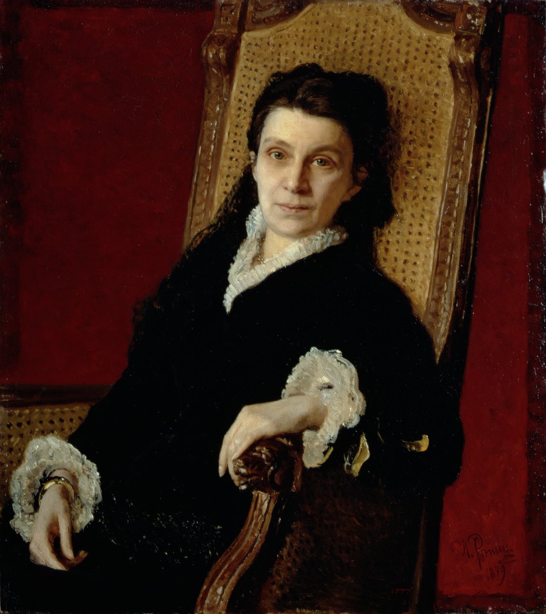 Portrait de Poliksena Stepanovna Stasova, épouse de D.V. Stasov, 1879 - Ilya Efimovich Repin