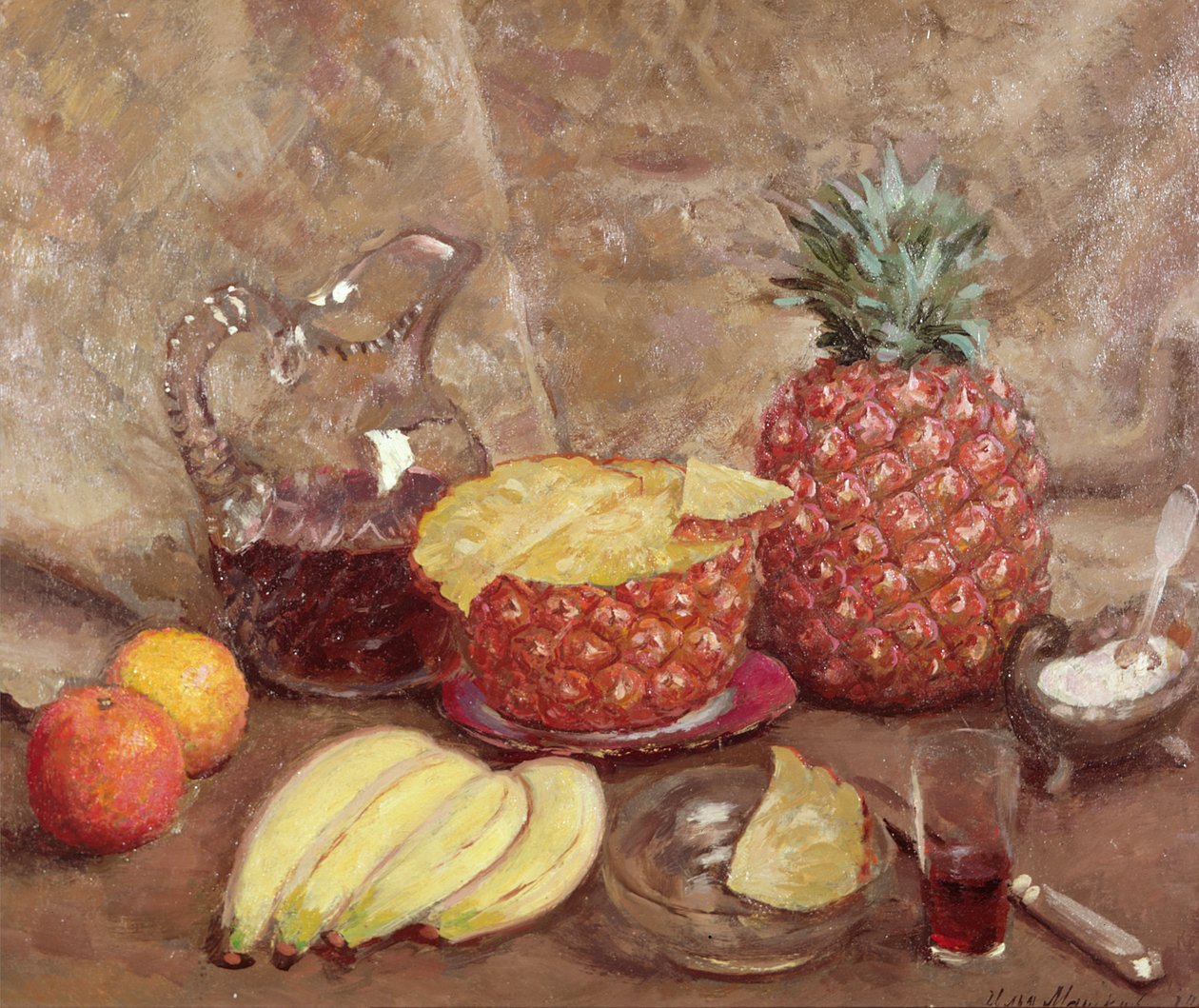 Nature morte avec des ananas, 1938 - Ilya Ivanovich Mashkov