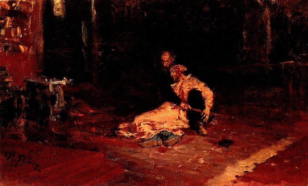 Ivan le Terrible et son fils Ivan - Ilya Efimovich Repin