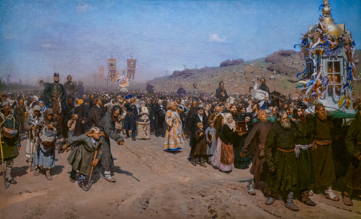 Procession religieuse dans la province de Koursk - Ilya Efimovich Repin