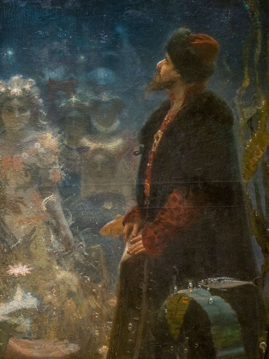 Sadko dans le royaume sous-marin (détail) - Ilya Efimovich Repin