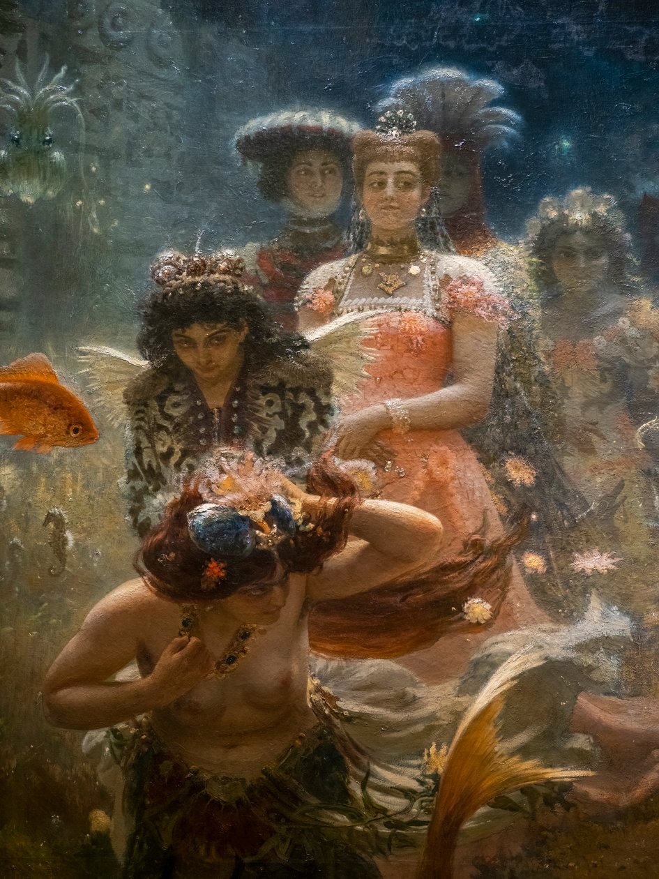 Sadko dans le royaume sous-marin (détail) - Ilya Efimovich Repin